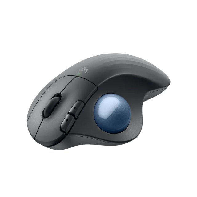 Mouse Inalámbrico Logitech ERGO M575S | 400 a 2000 DPI | Sensor Óptico | Conexión Bluetooth / Receptor USB | 3 Botones Programables | Incluye 1 Batería AA | Diseño Ergonómico con Trackball | Color Grafito | 910-007031