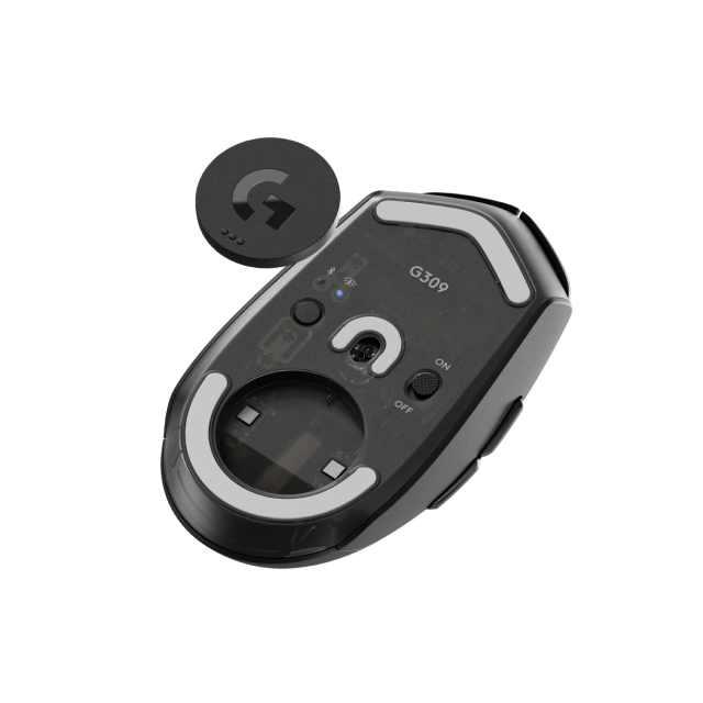Mouse Inalámbrico Logitech G309 LIGHTSPEED | Receptor USB LIGHTSPEED / Bluetooth | 100 – 25.600 DPI | Batería AA (Incluida) | 910-007198