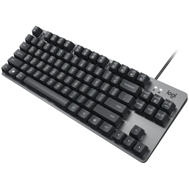 Teclado Logitech K835 - Mecánico - Switch Azul - TKL - Alámbrico - Gris - 920-010085