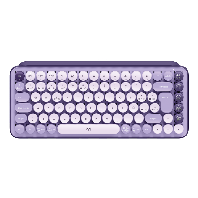 Teclado Mecánico Inalámbrico Bluetooth Logitech - POP KEYS / Cosmos - Emoji Boton - ESP - 920-011519