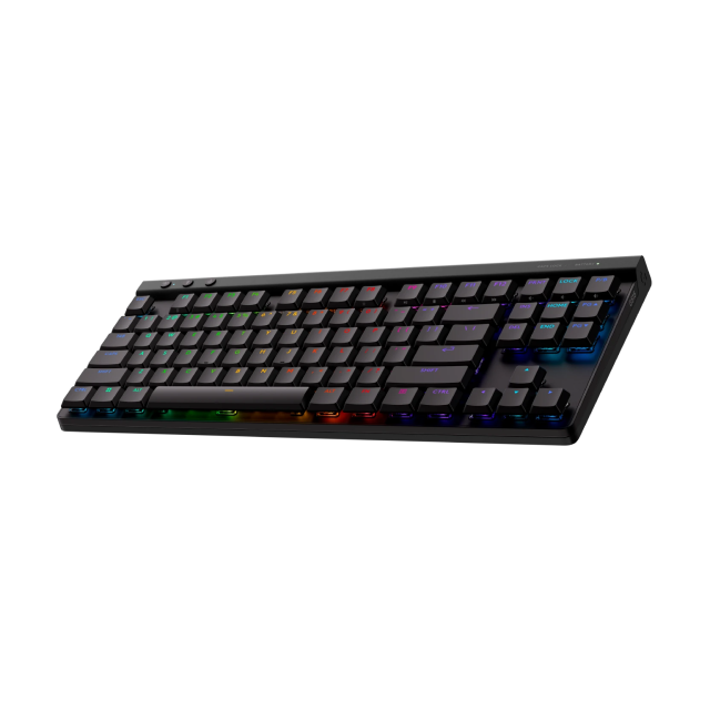 Teclado Mecánico Inalámbrico G515 LIGHTSPEED TKL | Receptor USB / Bluetooth / Cable | Switch Táctil | Color Negro | Inglés | 920-012423