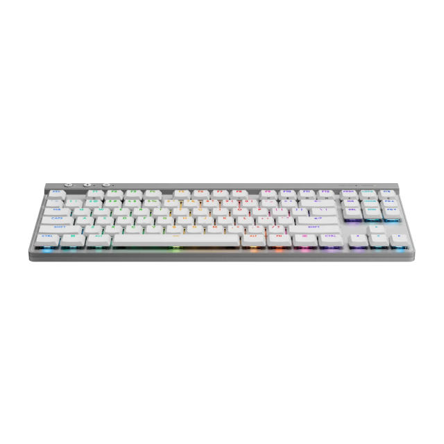 Teclado Mecánico Inalámbrico G515 LIGHTSPEED TKL | Receptor USB / Bluetooth / Cable | Switch Táctil | Color Blanco | Inglés | 920-012535