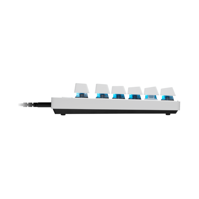 Teclado Alámbrico Logitech PRO X TKL RAPID | Interruptores magnético-analógicos | Color Blanco | Inglés | 920-013132
