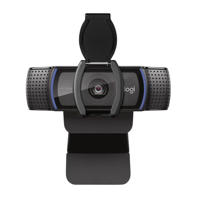Cámara Web HD Logitech C920S PRO | Micrófono Estéreo | 3 Mpx | 1080p (FHD) / 720p (HD) | 30 FPS | USB-A | Negro | 960-001257