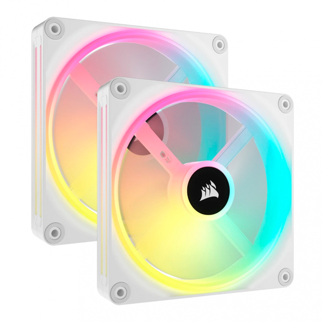 Kit de 2 ventiladores Corsair iCUE Link QX140 RGB 140mm Blanco | CO-9051008-WW