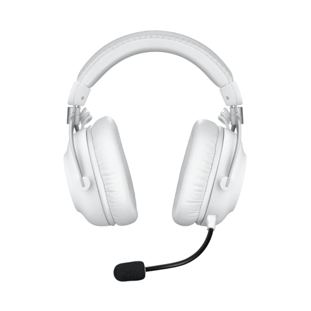Diadema Gamer Inalámbrica Logitech G PRO X 2 | Hasta 50 Horas de Batería Recargable | Micrófono Cardioide Desmontable | Blue VO!CE | Sonido Surround DTS Headphone:X 2.0 | 2.4 GHz / Bluetooth / 3.5 mm | PC / PS4 / PS5 / Switch | Blanco | 981-001268