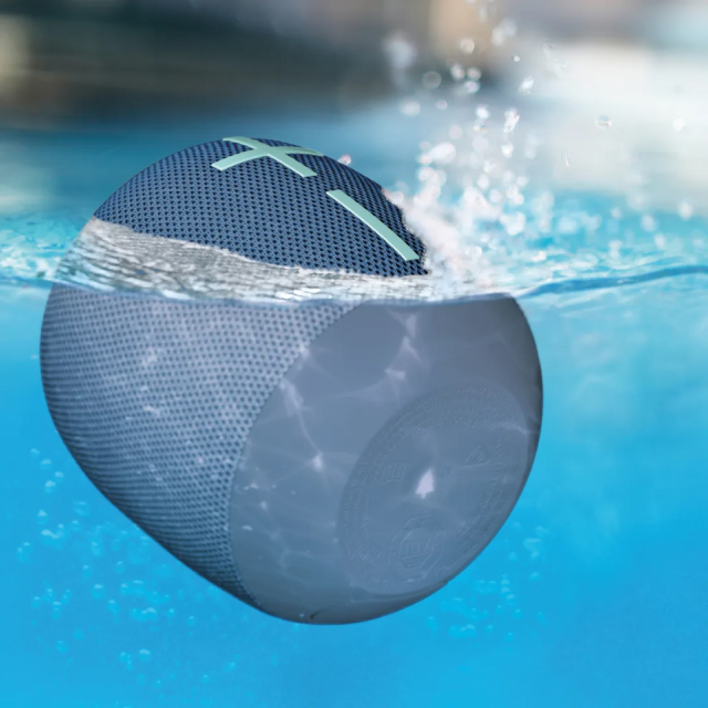 Bocina Portátil Logitech Ultimate Ears Wonderboom 4 | Hasta 14 Horas de Batería | Certificación IP67 / Resistente al Polvo / Agua / Suciedad | Modo Outdoor / Modo Podcast | Flota en el Agua | Azul (Azul Cobalto) | 984-001889