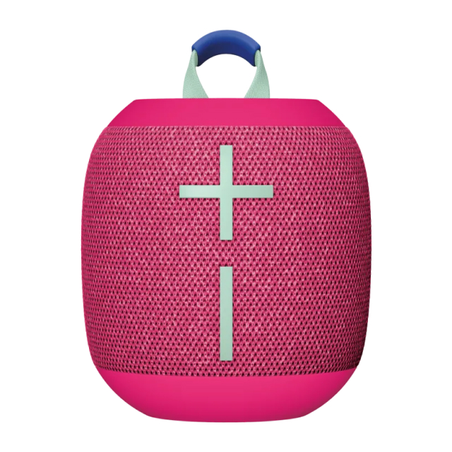 Bocina Portátil Logitech Ultimate Ears Wonderboom 4 | Hasta 14 Horas de Batería | Certificación IP67 / Resistente al Polvo / Agua / Suciedad | Modo Outdoor / Modo Podcast | Flota en el Agua | Rosa (Hyper Pink) | 984-001890