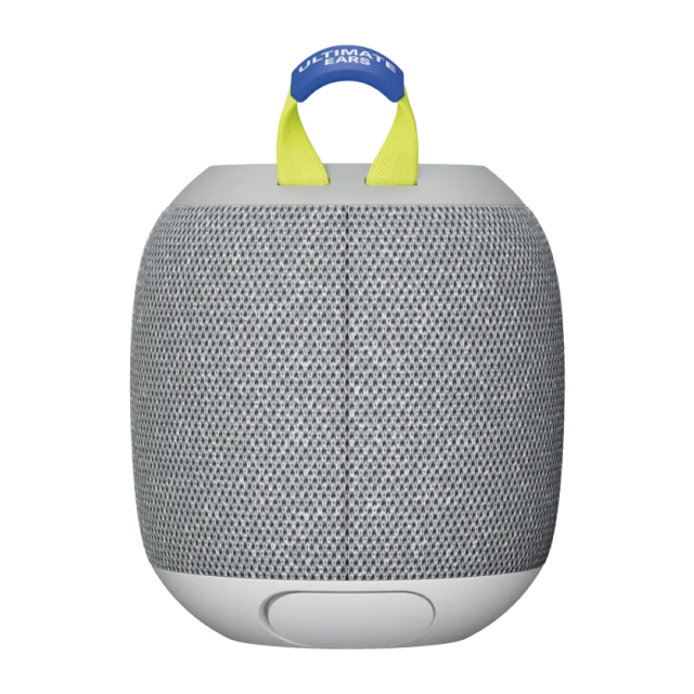 Bocina Portátil Logitech Ultimate Ears Wonderboom 4 | Hasta 14 Horas de Batería | Certificación IP67 / Resistente al Polvo / Agua / Suciedad | Modo Outdoor / Modo Podcast | Flota en el Agua | Gris (Joyous Bright) | 984-001891