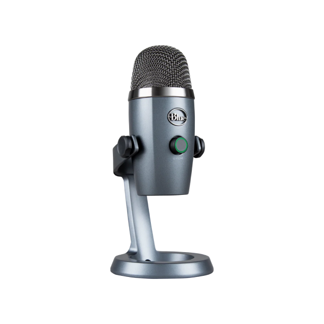 Micrófono USB Blue Yeti Nano | Soporte incluido | Windows 10 / macOs | USB | Cardioide / Omnidireccional | Color Azul | 988-000508