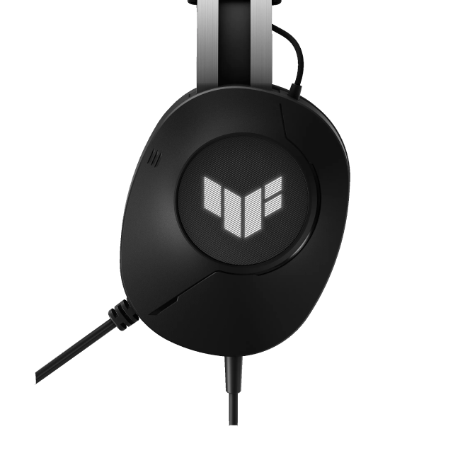 Audífonos Gamer Alámbricos ASUS TUF Gaming H1 Gen II | Micrófono Unidireccional | Sonido Surround 7.1 Virtual | Transductores ASUS Essence 40mm | Conexión USB-C con Adaptador a USB-A | PC / Mac / PS5 / Nintendo Switch / Móvil | Negro | A302 TUF H1 GEN II