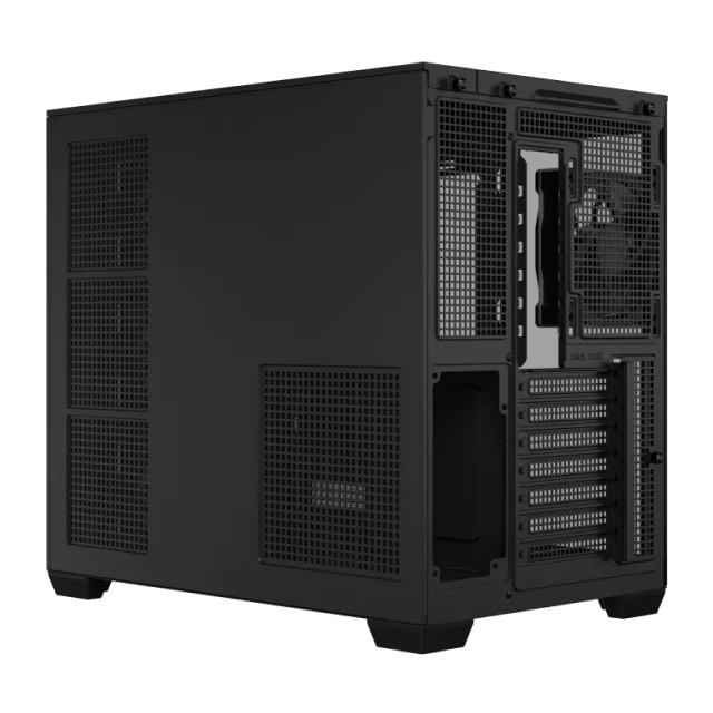 Gabinete ASUS A32 PLUS | Media Torre | ATX / Micro ATX / Mini ITX | 2 x USB A / 1 x USB C | Incluye 4 Ventiladores ARGB | Cristal Templado Panorámico | Negro | A32 PLUS/BK/TG/ARGB