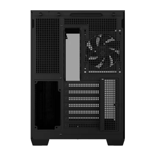 Gabinete ASUS A32 PLUS | Media Torre | ATX / Micro ATX / Mini ITX | 2 x USB A / 1 x USB C | Incluye 4 Ventiladores ARGB | Cristal Templado Panorámico | Negro | A32 PLUS/BK/TG/ARGB