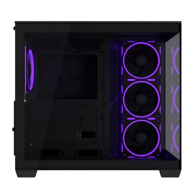 Gabinete ASUS A32 PLUS | Media Torre | ATX / Micro ATX / Mini ITX | 2 x USB A / 1 x USB C | Incluye 4 Ventiladores ARGB | Cristal Templado Panorámico | Negro | A32 PLUS/BK/TG/ARGB