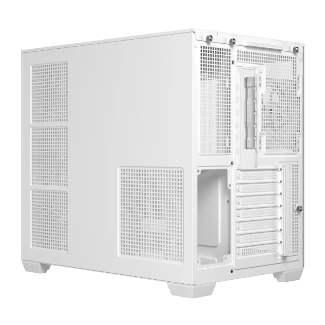 Gabinete ASUS A32 PLUS | Media Torre | ATX / Micro ATX / Mini ITX | 2 x USB A / 1 x USB C | Incluye 4 Ventiladores ARGB | Cristal Templado Panorámico | Blanco | A32 PLUS/WT/TG/ARGB