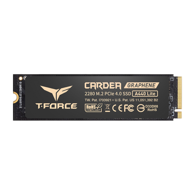 Unidad SSD TeamGroup A440 Lite | 512 GB | M.2 NVMe |  PCIe Gen4 | Hasta 7000 MB/s Lectura | Hasta 4500 MB/s Escritura | TM8FFQ512G0C129