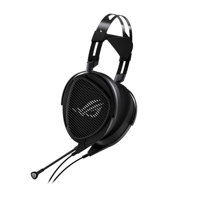 Audífonos Gamer Alámbricos ASUS ROG Kithara | Micrófono Unidireccional | Conexión 3.5mm | Transductores ASUS Essence 50mm | Hi-Res Audio | PC / Mac / PS4 / PS5 / Nintendo Switch / Móvil | Negro | A702 ROG KITHARA