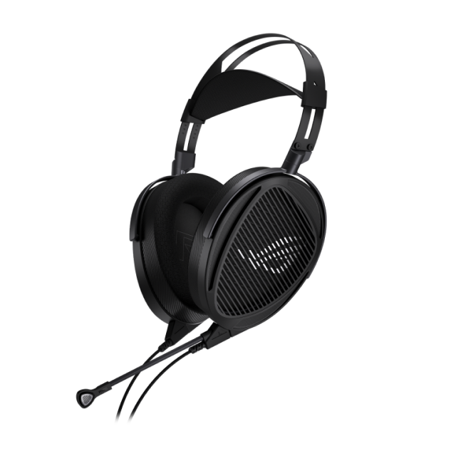 Audífonos Gamer Alámbricos ASUS ROG Kithara | Micrófono Unidireccional | Conexión 3.5mm | Transductores ASUS Essence 50mm | Hi-Res Audio | PC / Mac / PS4 / PS5 / Nintendo Switch / Móvil | Negro | A702 ROG KITHARA