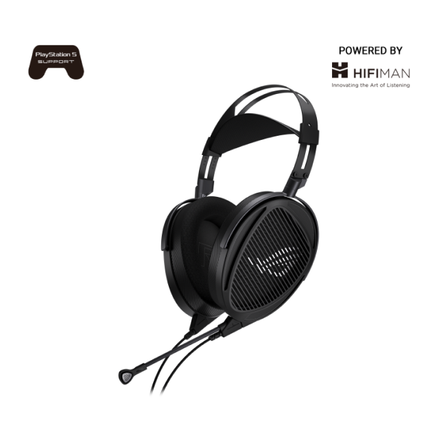 Audífonos Gamer Alámbricos ASUS ROG Kithara | Micrófono Unidireccional | Conexión 3.5mm | Transductores ASUS Essence 50mm | Hi-Res Audio | PC / Mac / PS4 / PS5 / Nintendo Switch / Móvil | Negro | A702 ROG KITHARA