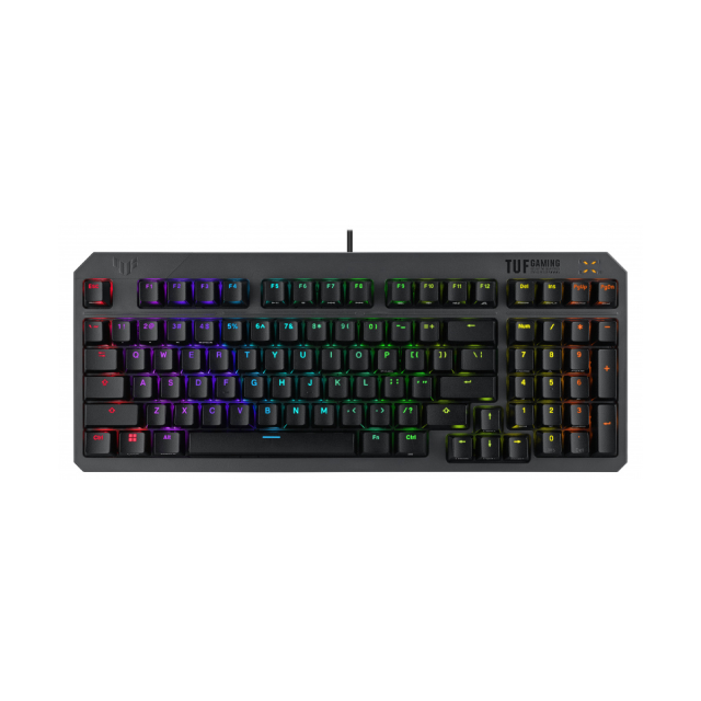 Teclado ASUS TUF Gaming K3 Gen II | Alámbrico | Mecánico | Switches RGB RED | 96%  ( 97 teclas ) | impermeabilización IP57 | QWERTY en Inglés (US) | RA07 TUF K3 GEN II/RD/CA/ABS