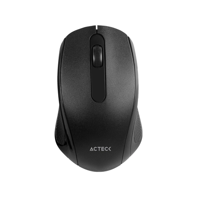 Mouse Inalámbrico Acteck Optimize M1240 | 1200 DPI | Sensor Óptico | Conexión 2.4 GHz | Incluye 1 Batería AA | Negro | AC-928885