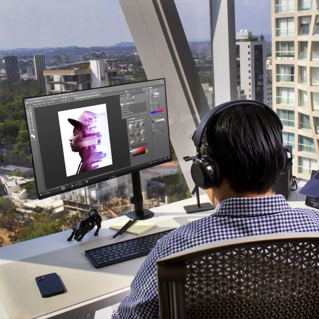 Monitor Plano Acteck LED | 21.5" | Full HD | Widescreen | 75Hz | HDMI | Negro | AC-933858