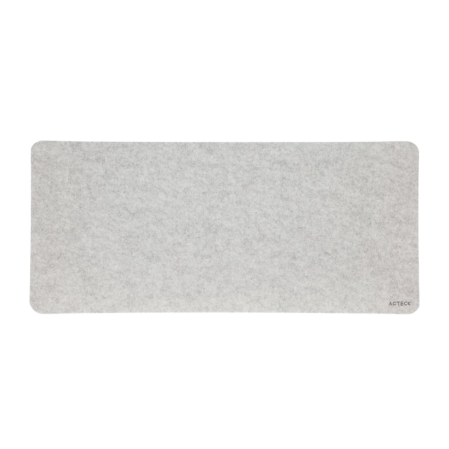 Mousepad Acteck Vibe Felt Plus TF620 | 900 x 400 x 2 mm | Superficie de Fieltro con Textura Afelpada | Base Antideslizante | Gris Claro | AC-934503