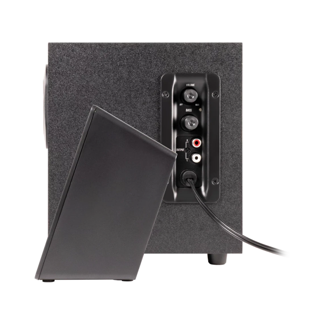 Bocinas Alámbricas Acteck Elant ACT AS470 | Sistema 2.1 con Subwoofer | 6W RMS | Conector 3.5 mm | Color Negro | AC-935241