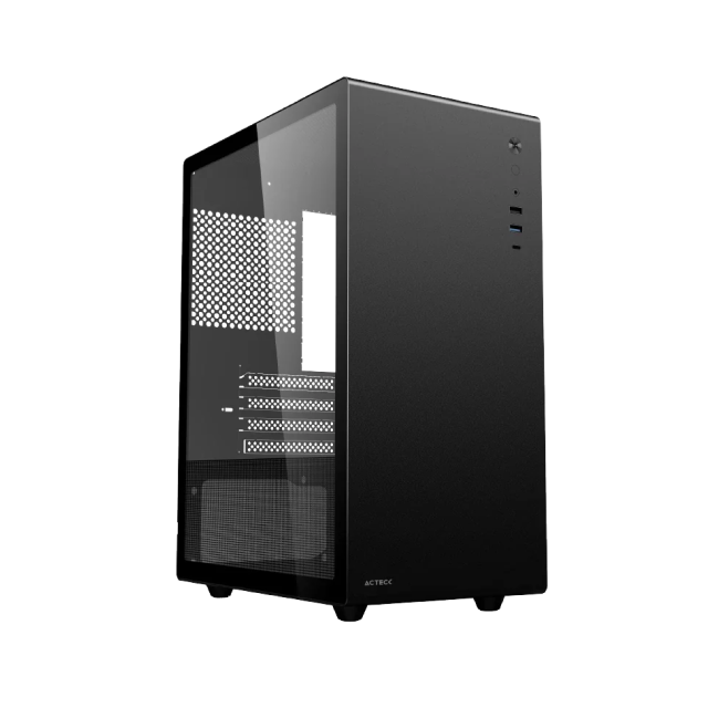 Gabinete Acteck Neuss Pro GI717 | Mini Tower | M-ATX / ITX | Cristal templado | Color negro | AC-935937
