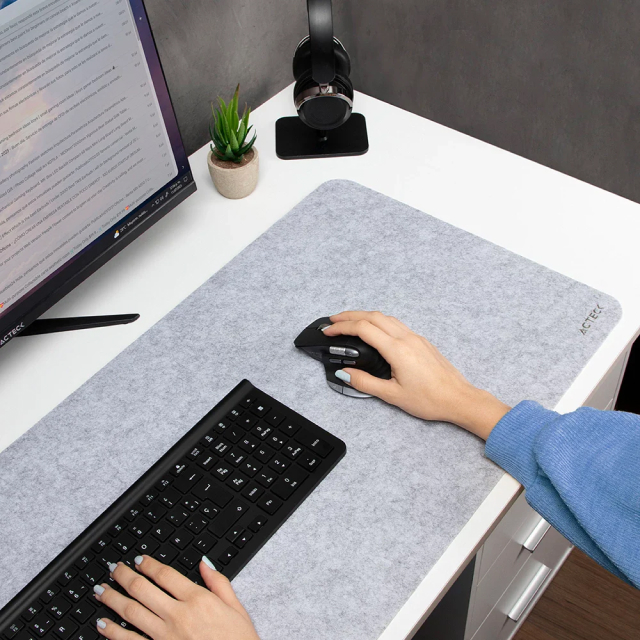 Mouse Ergonómico Inalámbrico Acteck Virtuos Pro MI780 | 1000 a 3200 DPI | Sensor Óptico PixArt PAW3805 | 122 g | 8 Botones | Batería Recargable | Bluetooth / Receptor USB | Windows / MacOS / iOS / Android | Negro | AC-936187