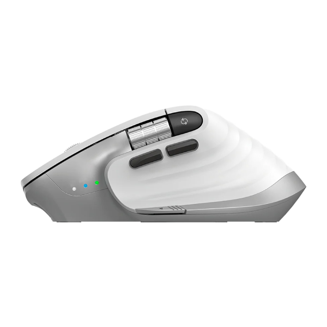 Mouse Ergonómico Inalámbrico Acteck Virtuos Pro MI780 | 1000 a 3200 DPI | Sensor Óptico PixArt PAW3805 | 122 g | 8 Botones | Batería Recargable | Bluetooth / Receptor USB | Windows / MacOS / iOS / Android | Blanco | AC-936194