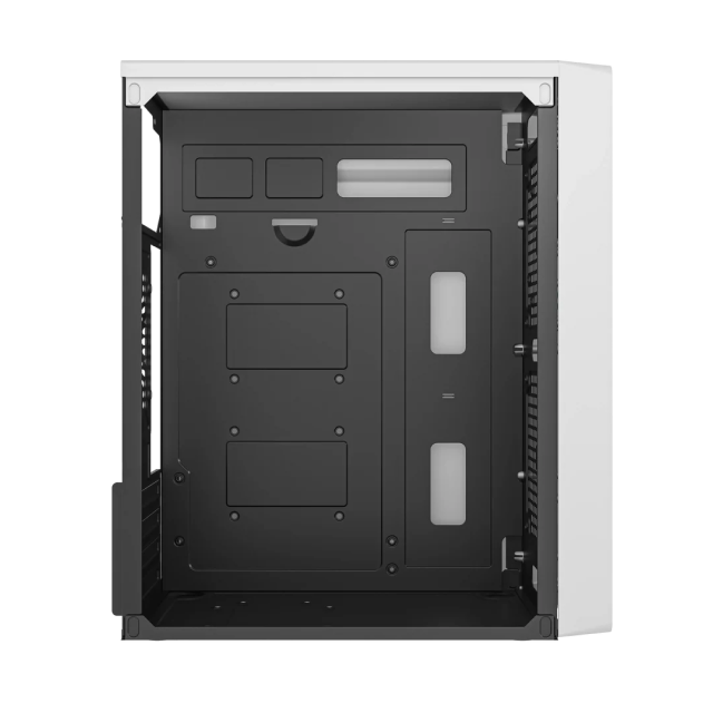 Gabinete Acteck Kioto GC220 | Mini Torre | Micro ATX / Mini ITX | 2 x USB-A | Incluye Fuente de Poder 500W | Cristal Templado | Blanco | AC-939522