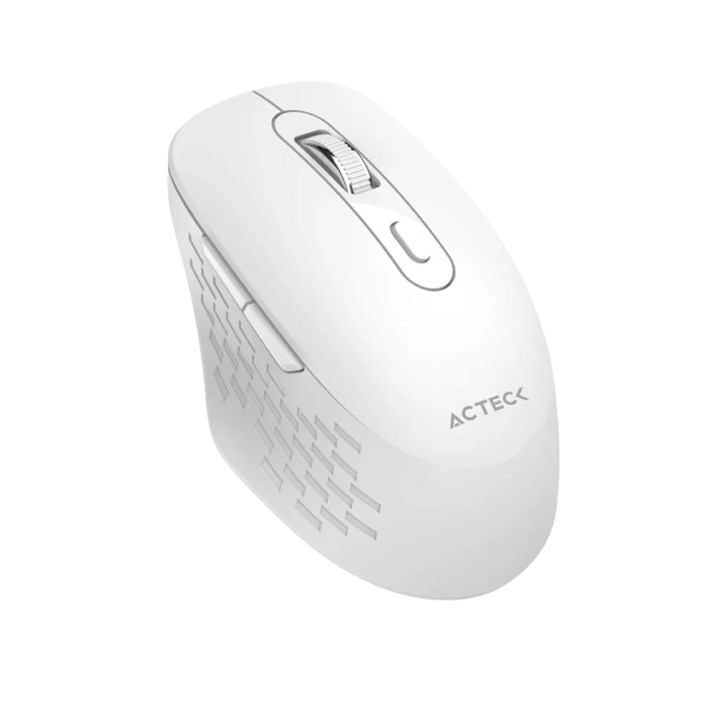 Mouse Inalámbrico Acteck Optimize Flow MI480 | Hasta 1600 DPI | Sensor Óptico | Adaptador 2.4 GHz | Plug & Play | Blanco | AC-939843