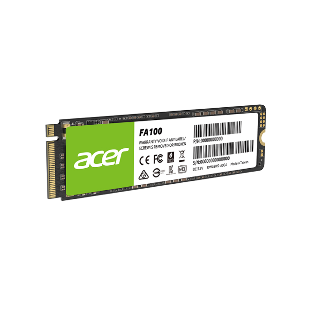 Unidad SSD Acer FA100 | 1TB | M.2 NVMe | PCIe Gen3 | BL.9BWWA.120