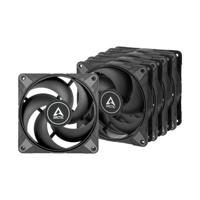 Kit de 5 Ventiladores Artic P12 Max | 120 mm | 400–3300rpm | 4-Pin PWM | Color Negro | ACFAN00289A
