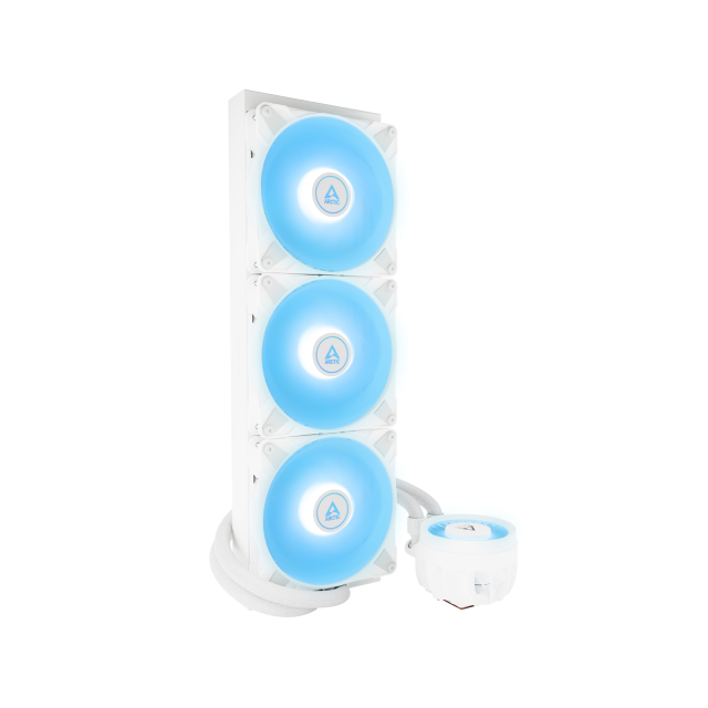Enfriamiento Líquido Arctic Liquid Freezer III 420 A-RGB | 3 x 140mm | 200–1900 rpm | LGA 1851 / AM5 | Color Blanco | ACFRE00153A