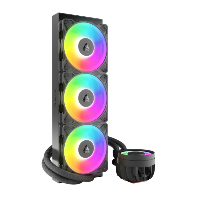 Enfriamiento Líquido Arctic Liquid Freezer III Pro 360 A-RGB | 398 mm | 600 a 3000 RPM | AM5 / AM4 | LGA 1851 / 1700 | ARGB | Negro | ACFRE00184A
