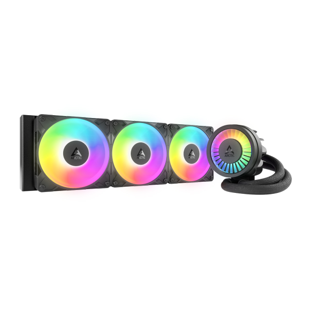 Enfriamiento Líquido Arctic Liquid Freezer III Pro 360 A-RGB | 398 mm | 600 a 3000 RPM | AM5 / AM4 | LGA 1851 / 1700 | ARGB | Negro | ACFRE00184A