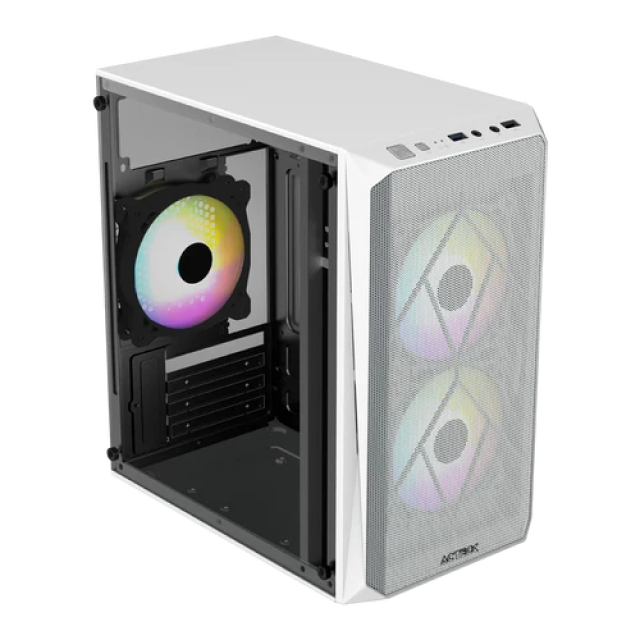 Gabinete Acteck Doom GI630 Blanco | mATX | 3 ventiladores RGB preinstalados | Incluye fuente de poder 500W | AC-935746