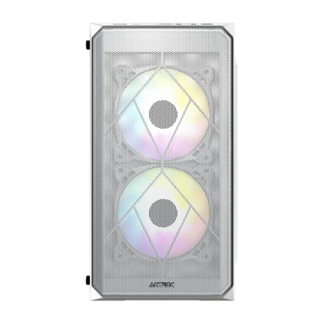 Gabinete Acteck Doom GI630 Blanco | mATX | 3 ventiladores RGB preinstalados | Incluye fuente de poder 500W | AC-935746