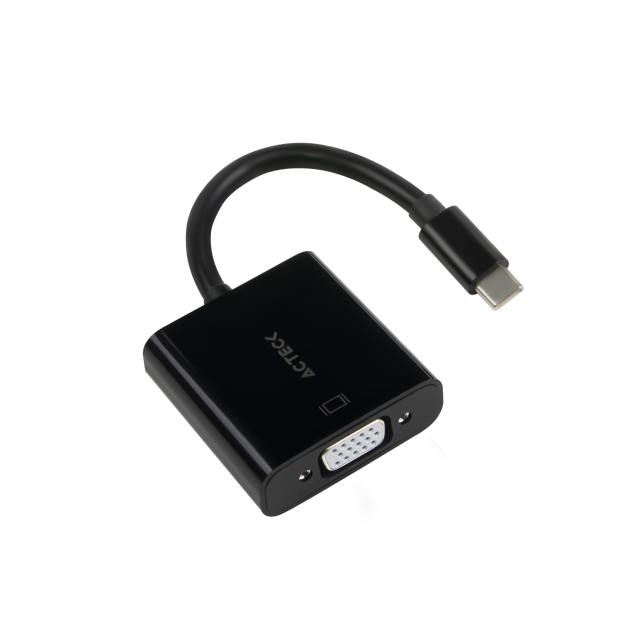 Adaptador Acteck | USB C Macho - VGA Shift Plus AV415 Hembra | AC-934725