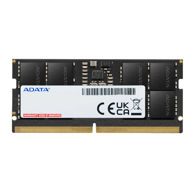 Memoria RAM SO-DIMM ADATA DDR5 5600 SO-DIMM | 8GB | DDR5 | 5600 MT/s | CL46 | On-Die ECC | Negro | AD5S56008G-S