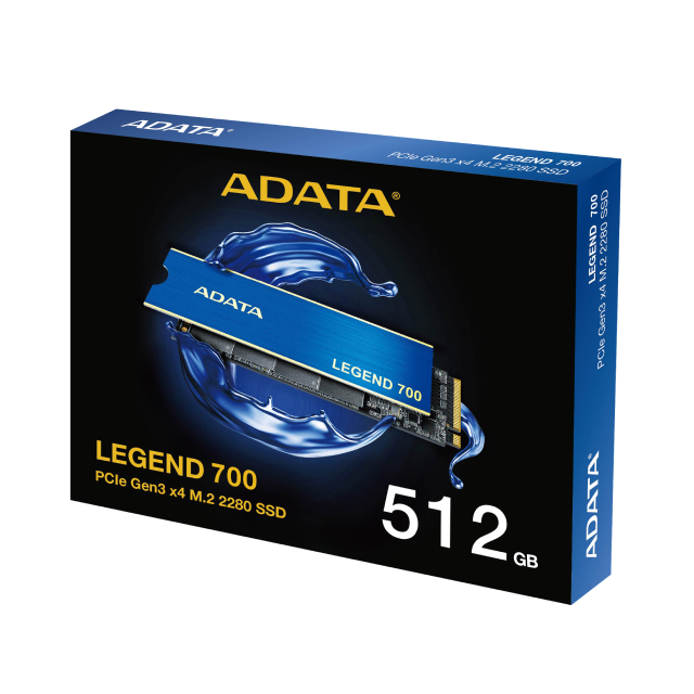 Unidad SSD Adata Legend 700 | 512GB | M.2  | PCIe3 | Hasta 2000MB/s Lectura | Hasta 1600MB/s Escritura | ALEG-700-512GCS