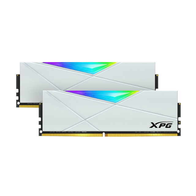 Kit de Memoria RAM DDR4 | 32GB (2 x 16GB) | 3200MT/s | CL16 | Adata XPG Spectrix D50 RGB Color Blanco | AX4U320016G16A-DW50