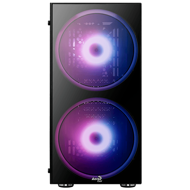 GABINETE AEROCOOL PYTHON BLACK ARGB 1 FAN RGB