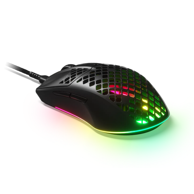 Mouse Alámbrico SteelSeries Aerox 3 Onyx RGB | 8,500DPI | IP54 | 62611