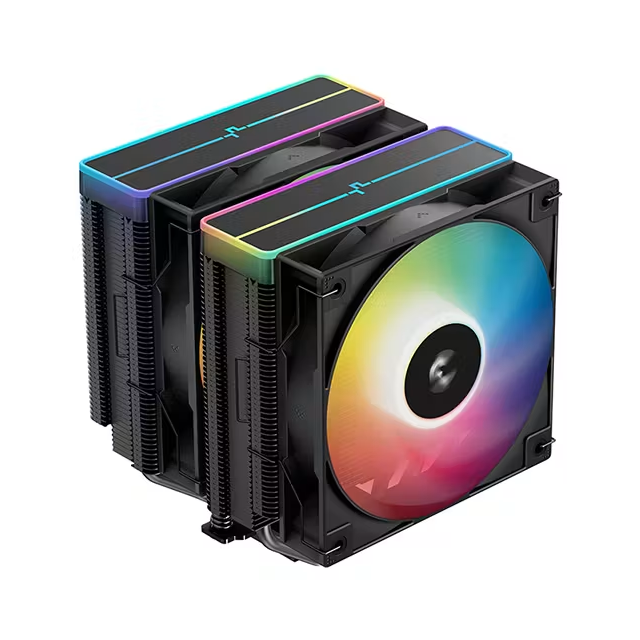 Disipador de Aire DeepCool AG620 BK ARGB V2 | 120 mm | 300 a 1950 RPM | 29.4 dBA | AM5 / AM4 | LGA 1851 / 1700 / 1200 / 1151 / 1150 / 1155 | ARGB | Negro | R-AG620-BKAMMN-GJD