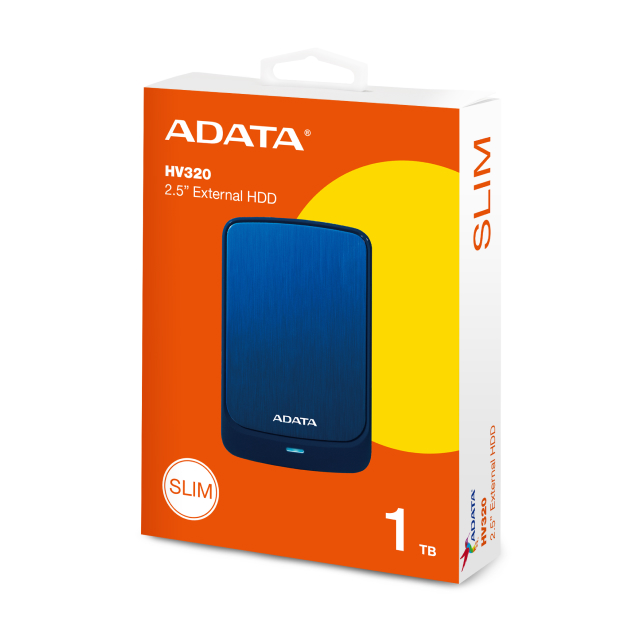 Disco Duro Externo ADATA HV320 | 1TB | USB 3.2 | Azul | AHV320-1TU31-CBL