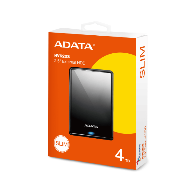 Disco Duro Externo ADATA HV620S | 4TB | USB 3.2 | Compatible con Xbox X/S y PS5 | Negro | AHV620S-4TU31-CBK