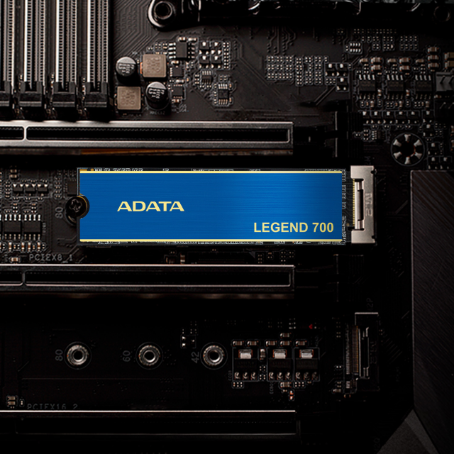 Unidad SSD ADATA LEGEND 700 | 1TB | M.2 2280 | NVMe 1.3 | 4 x PCIe 3.0 | 2000MB/s Lectura | 1600MB/s Escritura | Azul | ALEG-700-1TCS